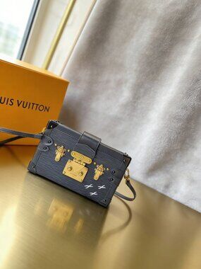 Louis Vuitton Petite Malle Black Epi Leather